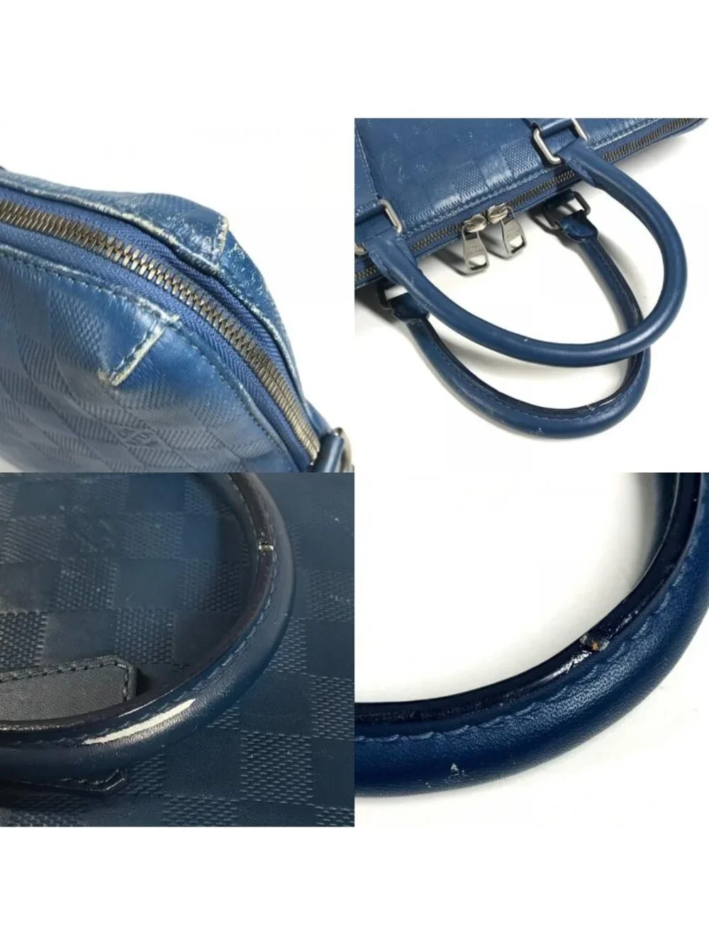 Louis Vuitton Business Bag Porte Documents Jour Pdj Damier Infini Leather Blue